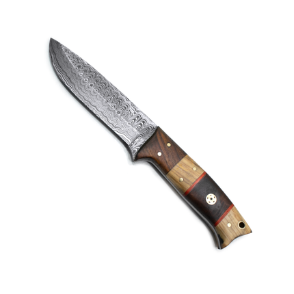 Hand forged knife, Damascus knife, Hand forged Damascus, Hand made hunting knife, Camping knife Td-192