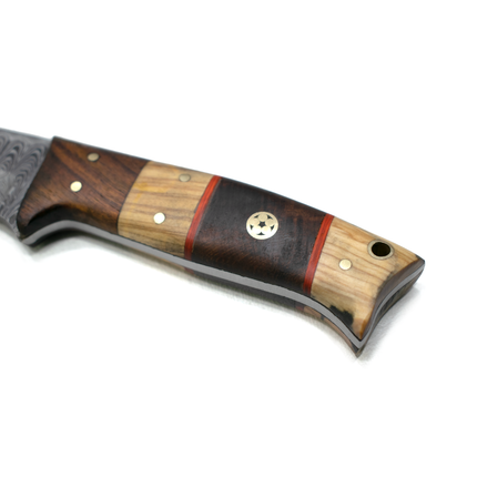 Hand forged knife, Damascus knife, Hand forged Damascus, Hand made hunting knife, Camping knife Td-192