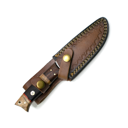 Hand forged knife, Damascus knife, Hand forged Damascus, Hand made hunting knife, Camping knife Td-192