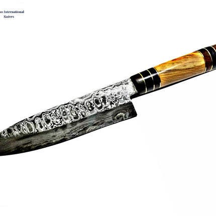 Damasucs Santoku knife/ Kitchen Knife / 302