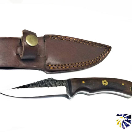 CUSTOM FORGED CARBON KNIFE /ROSEWOOD GRIP TC-054