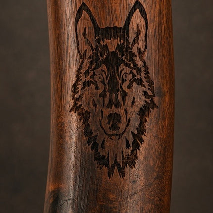 Hand-Forged Damascus Steel Bearded Axe | 1095 & 15N20 Steel | Rosewood Handle & Leather Sheath
