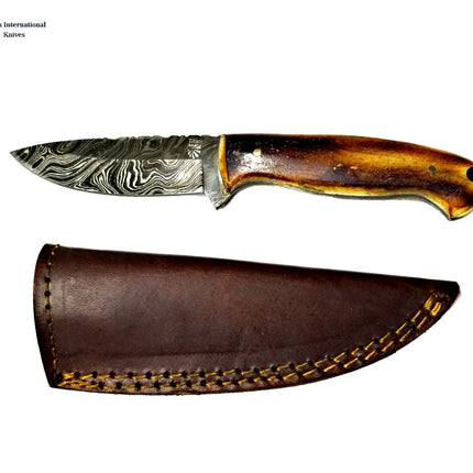 Damascus Hunting Knife, Forged, TD-204