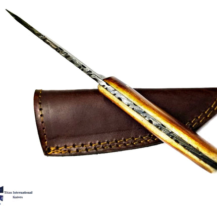 Damascus Hunting Knife, Forged, TD-204