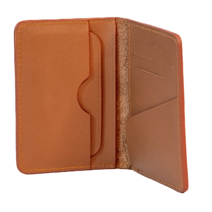 Slim Sleeved Leather Wallets - Tan