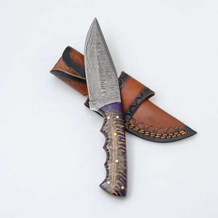 Ironfang – Damascus Hunter Knife - TK-457