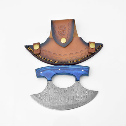 Damascus Steel Alaskan Ulu knife