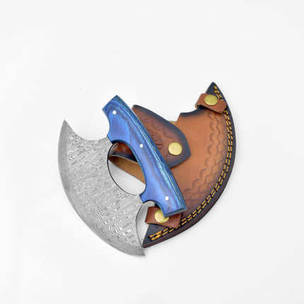 Damascus Steel Alaskan Ulu knife