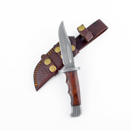 Damascus Hunting Knife Full Tang with Damascus Hilt Custom Hunter TD-216