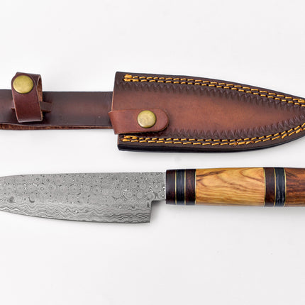 Damasucs Santoku knife/ Kitchen Knife / 302