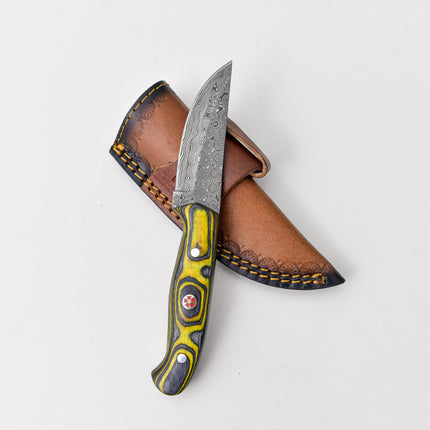Custom Pointer- Damascus knife/ Sharp point/ Hunting/ EDC