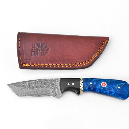 Midnight Fury Damascus Tanto Knife TK-125