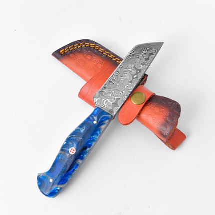 Damascus Utility Tanto blade - TK-081