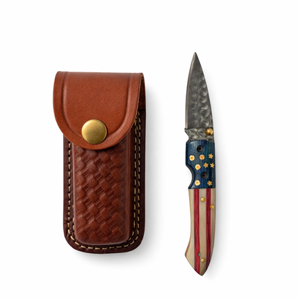 Patriot Damascus Folding Knife - TF-078