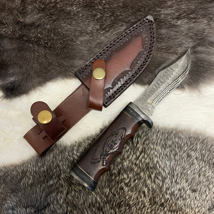 Grizzly Timberline Damascus Knife Damascus Knife TK-099  (Compact)