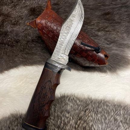 Grizzly Timberline Damascus Knife Damascus Knife TK-099  (Compact)