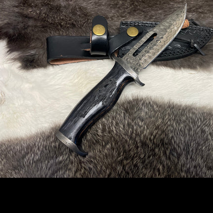 Lunar Guardian Damascus Knife TK-098  (Compact)