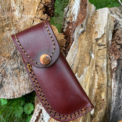 Damasucs Pocket Knife exquisite engraved bolster TF-015
