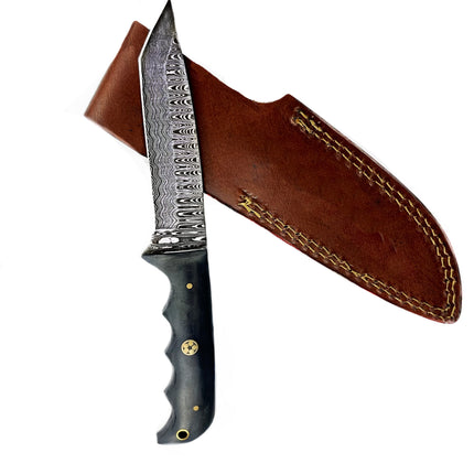 Cavalry - Damascus steel/ Tanto point/ EDC / Tactical blade TD-010-B