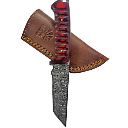 A 2. Diver - Damascus steel/ EDC / cherry wood TD-275
