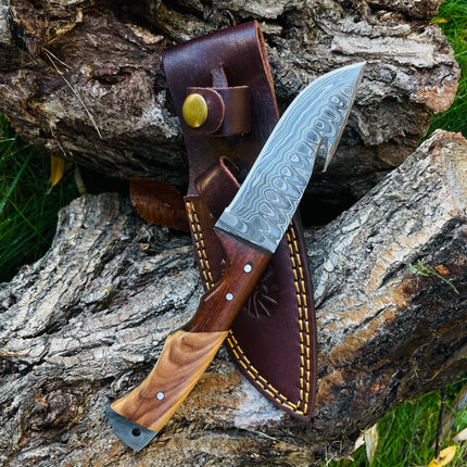 Damascus Steel Guthook Skinning TK-056 (1)