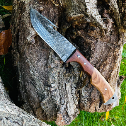 Damascus Steel Guthook Skinning TK-056 (1)