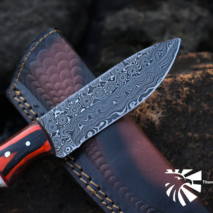 Custom /Spade/ Damasucs Steel Hunting Knife (SPADE)