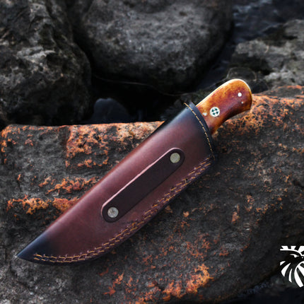 Custom /Spade/ Damasucs Steel Hunting Knife (SPADE)