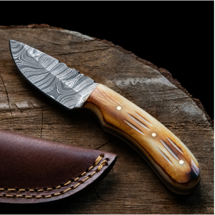 Damascus Blaze Neck Knife - TD-200