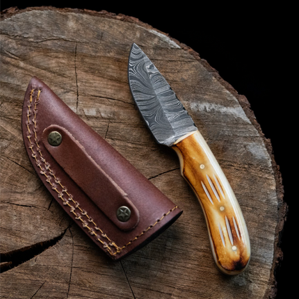 Damascus Blaze Neck Knife - TD-200