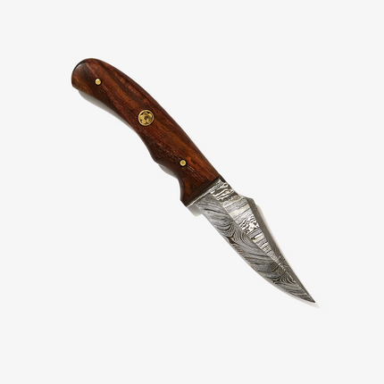 Damascus Steel Skinner Knife,Rosewood Grip Td-177
