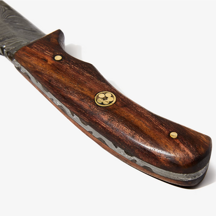 Damascus Steel Skinner Knife,Rosewood Grip Td-177
