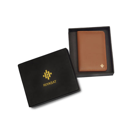 Slim Sleeved Leather Wallets - Tan