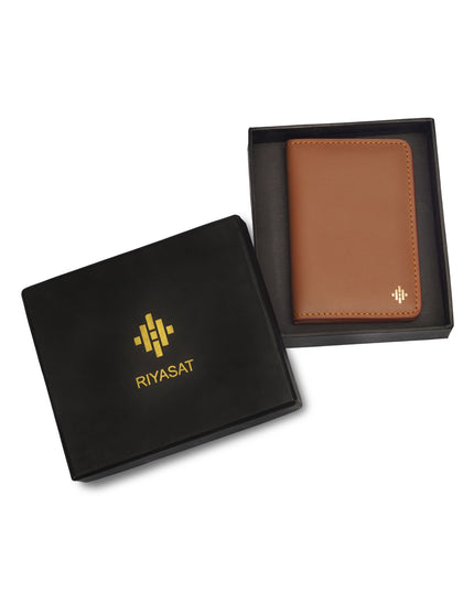 Slim Sleeved Leather Wallets - Tan