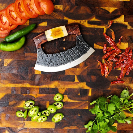 Custom Hand Forged Alaskan ULU Knife TC-37