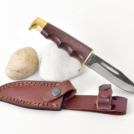 Handmade Carbon Steel Utility/Camping Knife Nomad's Companion TC-101