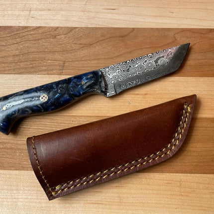 Damascus Utility Tanto blade - TK-081