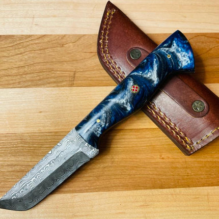 Damascus Utility Tanto blade - TK-081