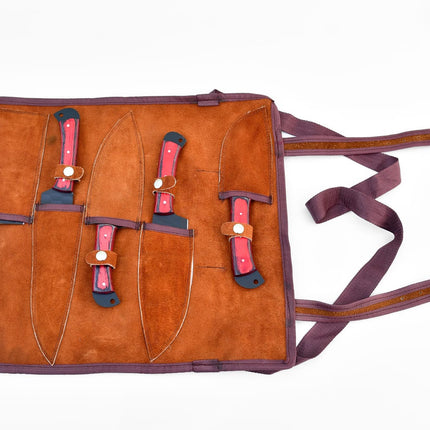5-Piece  Knife Set / With Leather carry Bag - TK-089