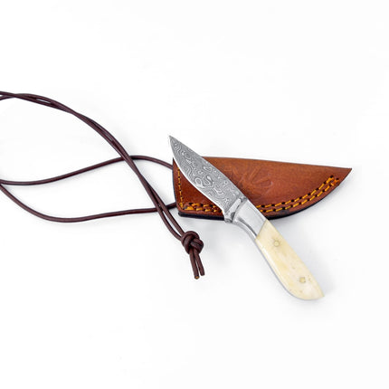 Damascus Steel Neck Knives TK-093