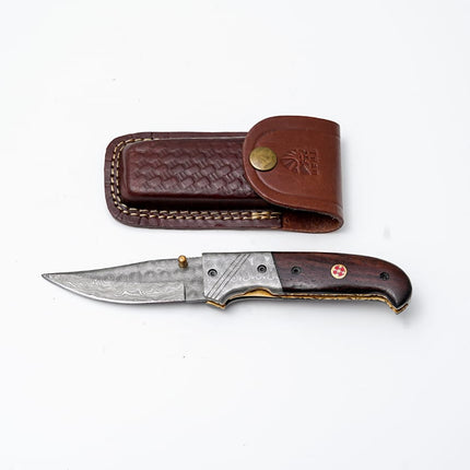 DAMASCUS FOLDING KNIFE TDF-001