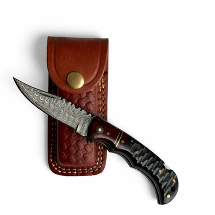 Ironclaw Damascus Folding Knife - TF-081
