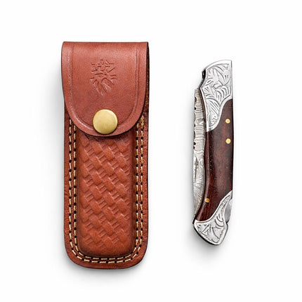 Ironcrest Damascus Folding Knife - TF-005W
