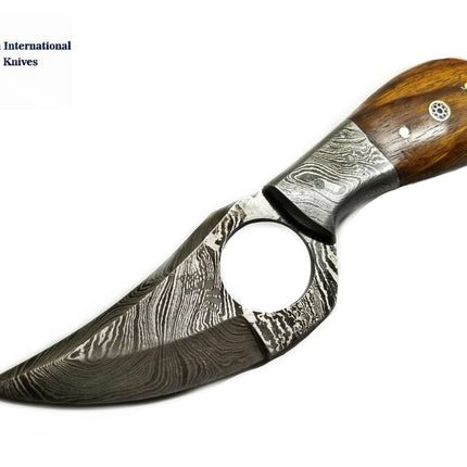 Damascus Knife, Skinner Knife, Hand forged TD-201