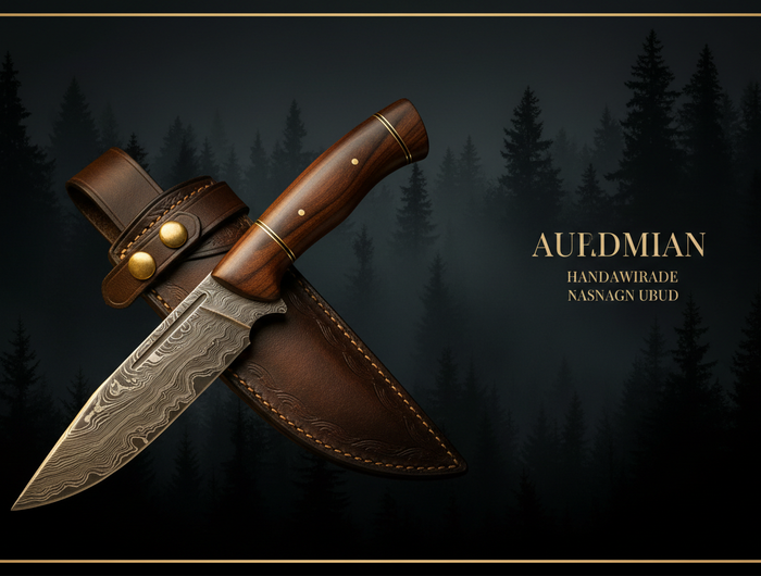 Damascus Hunting Knife Banner