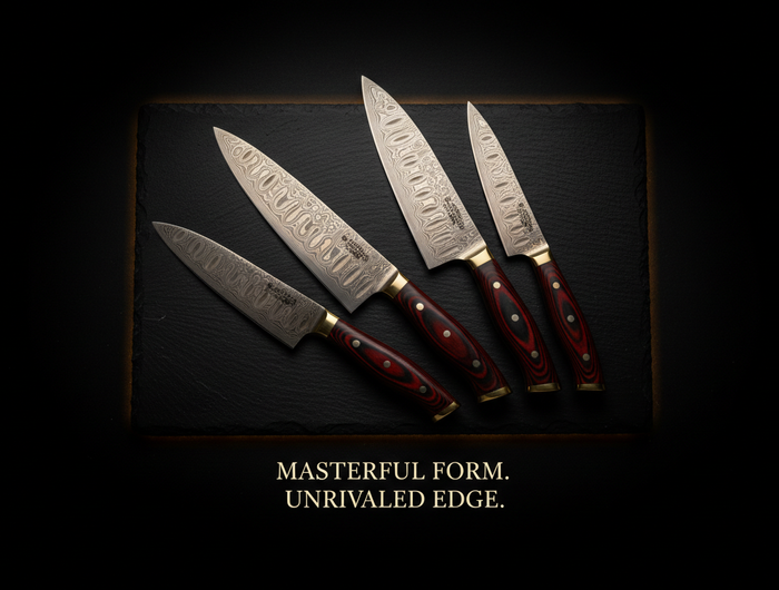 Damascus Knife Set Banner