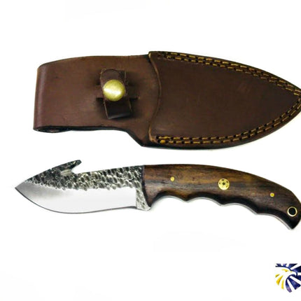 Hand Forged CUSTOM CARBON BLADE " Gut Hook SKINNER" TC-017