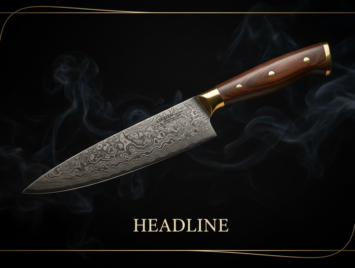 Elysian Edge Damascus Knife Banner