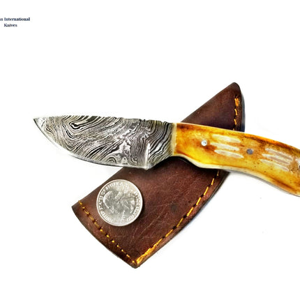 Damascus Blaze Neck Knife - TD-200