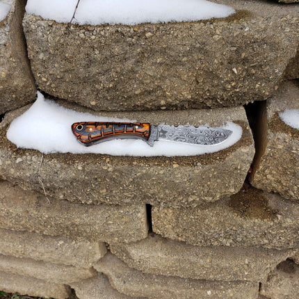 Damascus Knife perfect Utility Neck Knife TD-239